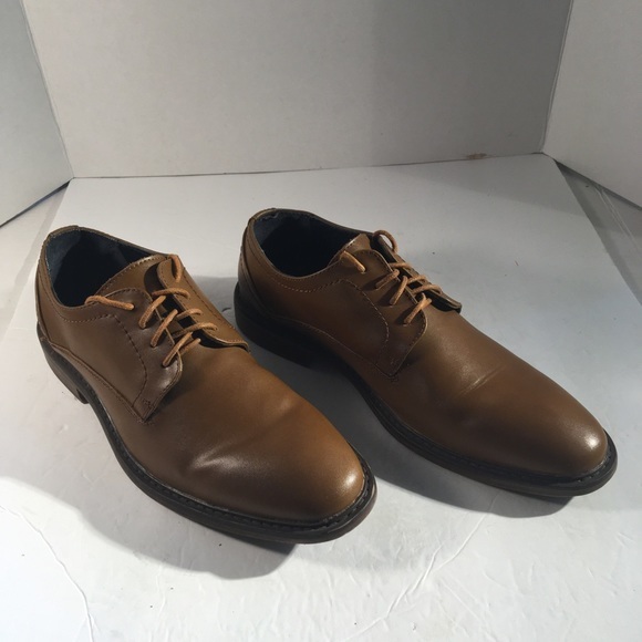 Joseph Abboud “Greyson” Brown Leather Oxford Shoe main image 5